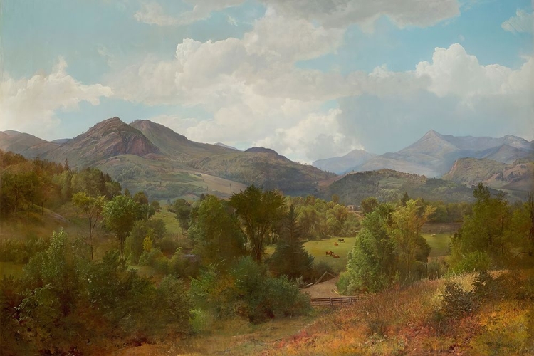 Picture of BOUQUET VALLEY IN THE ADIRONDACKS 1863