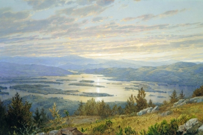 Picture of LAKE SQUAM FROM RED HILL 1874