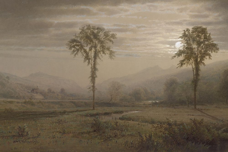 Picture of MOONLIGHT ON MOUNT LAFAYETTE NEW HAMPSHIRE