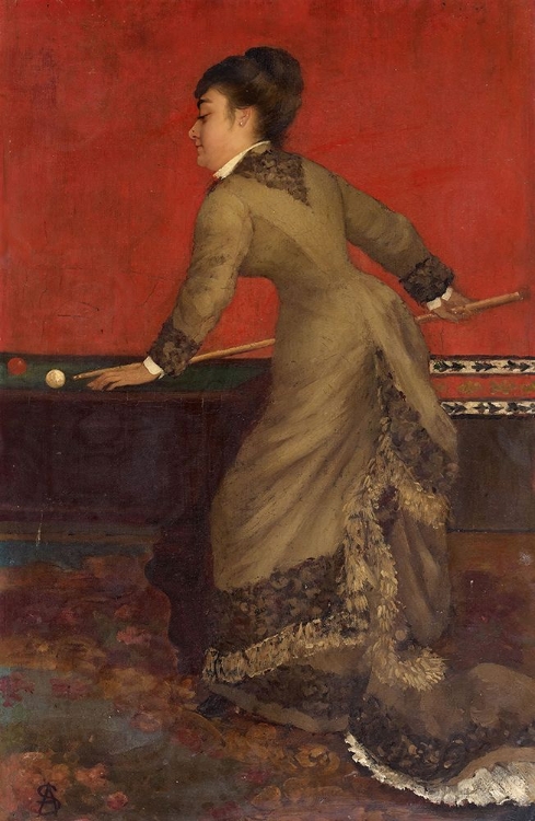 Picture of ELEGANT AT BILLIARDS 1906