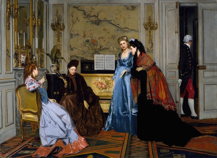 Picture of ELEGANT FIGURES IN A SALON