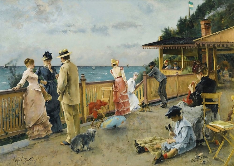 Picture of THE VILLA DES FALAISES IN SAINTE ADRESSE 1884