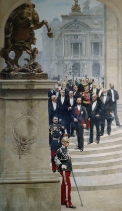 Picture of PRESIDENT SADI CARNOT SURROUNDED BY PERSONALITIES OF THE THIRD REPUBLIC, IN FRONT OF THE OPERA 1889