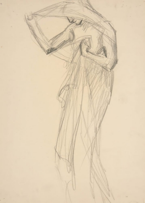 Picture of FIGURE STUDY FOR THE HOURS, SKETCH FOR MURAL FOR THE STATE CAPITOL BUILDING IN HARRISBURG, PA