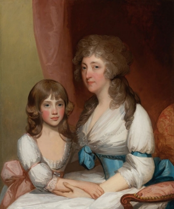 Picture of PORTRAIT OF MRS. SAMUEL DICK AND HER DAUGHTER 1790