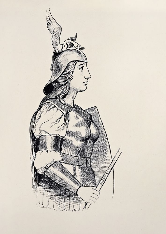Picture of BRUNNHILDE BUST PORTRAIT 1897