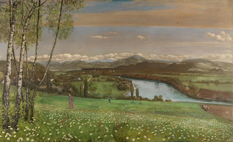 Picture of THE RHINE VALLEY NEAR SACKINGEN 1899
