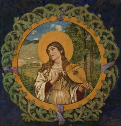 Picture of SAINT CECILIA IN THE FIR WREATH 1909