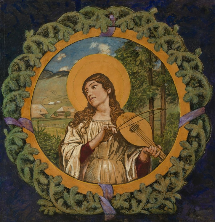 Picture of SAINT CECILIA IN THE FIR WREATH 1909