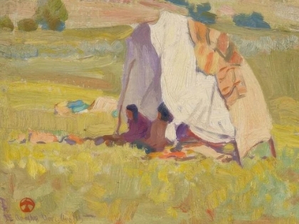 Picture of APACHE SHELTER, WHITE MOUNTAIN RESERVATION, ARIZONA 1915