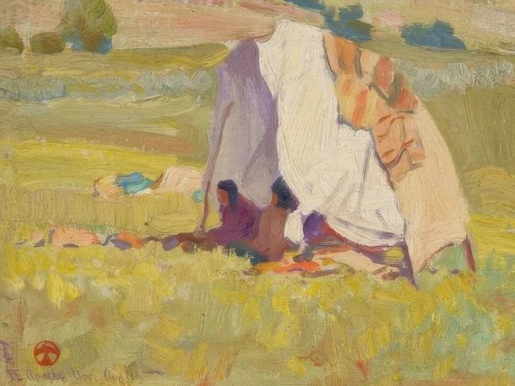 Picture of APACHE SHELTER, WHITE MOUNTAIN RESERVATION, ARIZONA 1915