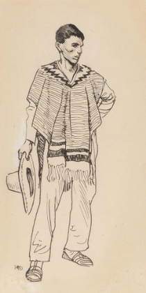 Picture of COSTUME SKETCH, PEON CA 1860
