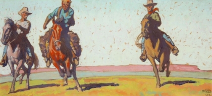 Picture of COWBOYS ON THE PLAIN 1921