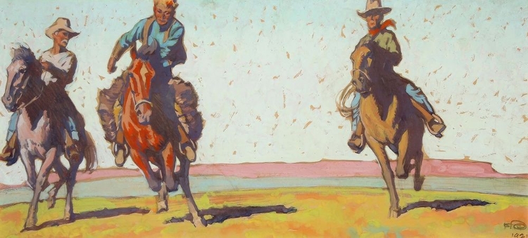 Picture of COWBOYS ON THE PLAIN 1921