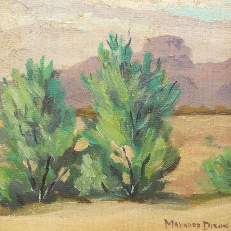 Picture of DESERT SAGE AND MOUNTAINS