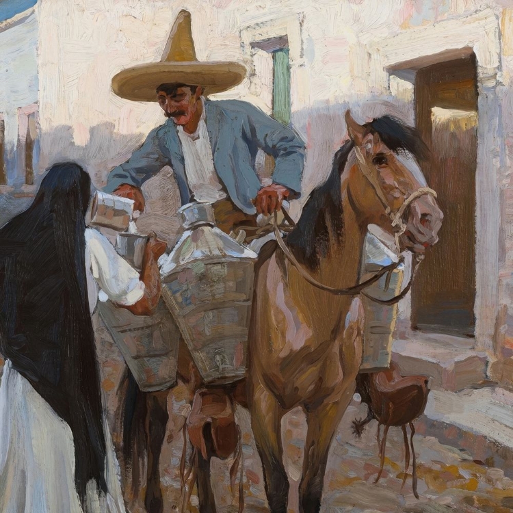 Picture of EL LECHERO, THE MILKMAN, GUADALAJARA, MEXICO CA 1905