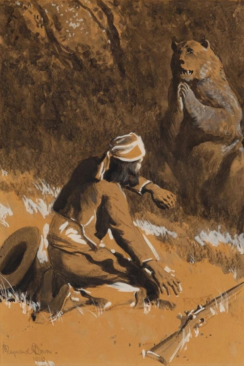 Picture of HUNTER AND BEAR 1916