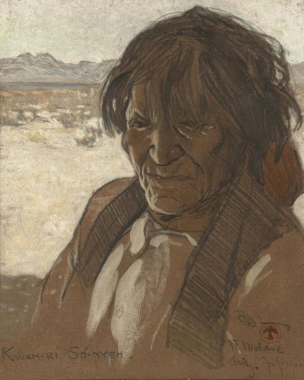 Picture of KWAH-RI-SO-NYEH, PORTRAIT OF AN INDIAN MAN, JULY 1900