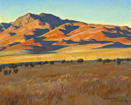 Picture of MOUNTAINS IN SUNSET LIGHT 1927