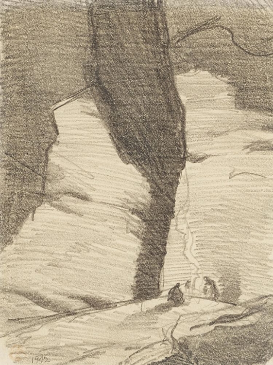 Picture of NAVAJOS IN A CANYON 1942