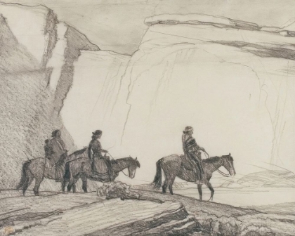 Picture of NAVAJOS IN A CANYON 1944
