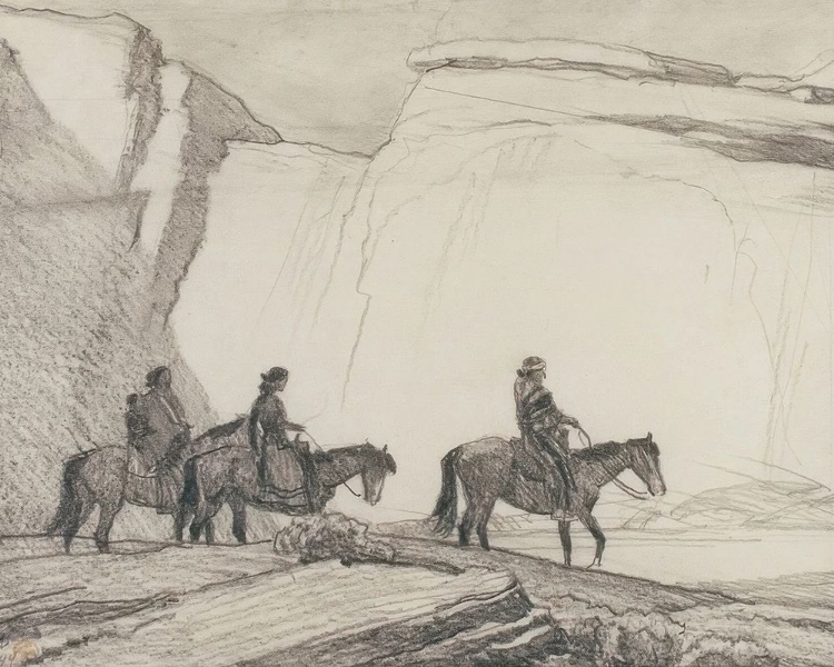 Picture of NAVAJOS IN A CANYON 1944