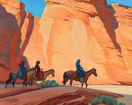 Picture of NAVAJOS IN A CANYON