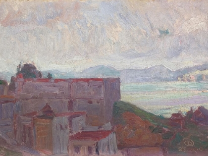 Picture of SAN FRANCISCO BAY FROM RUSSIAN HILL 1916