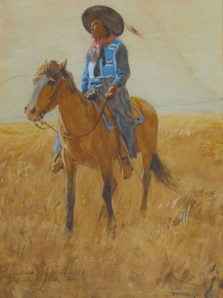Picture of SOUTHERN PLAINS INDIAN ON HORSEBACK