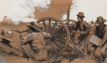 Picture of THE GATLING GUN CA 1910