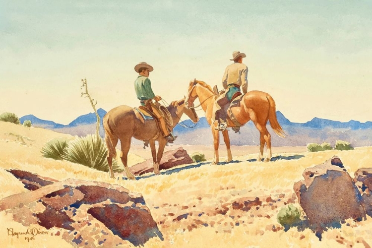 Picture of TWO COWBOYS ON HORSES 1946