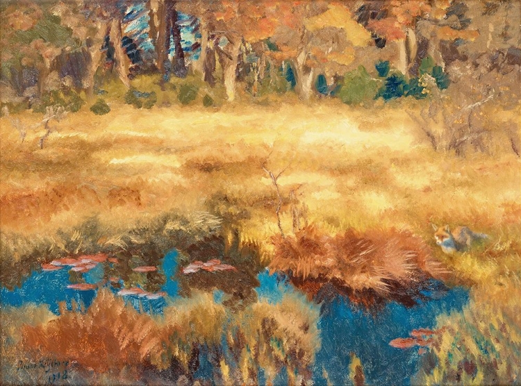 Picture of AUTUMN LANDSCAPE WITH FOX 1918