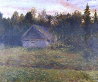 Picture of BARN IN THE FOREST 1894