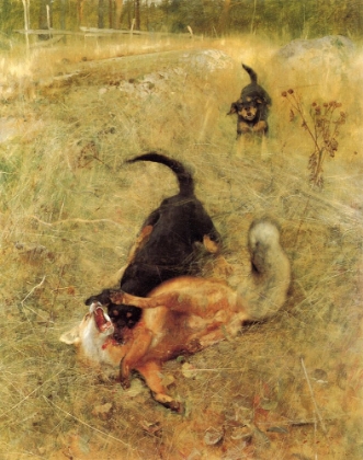 Picture of BEAGLE AND FOX 1885