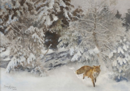 Picture of FOX IN WINTER LANDSCAPE 1938