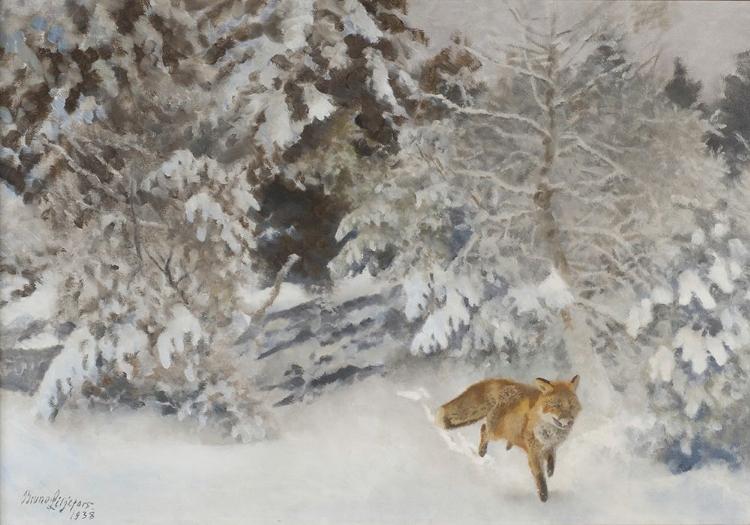 Picture of FOX IN WINTER LANDSCAPE 1938