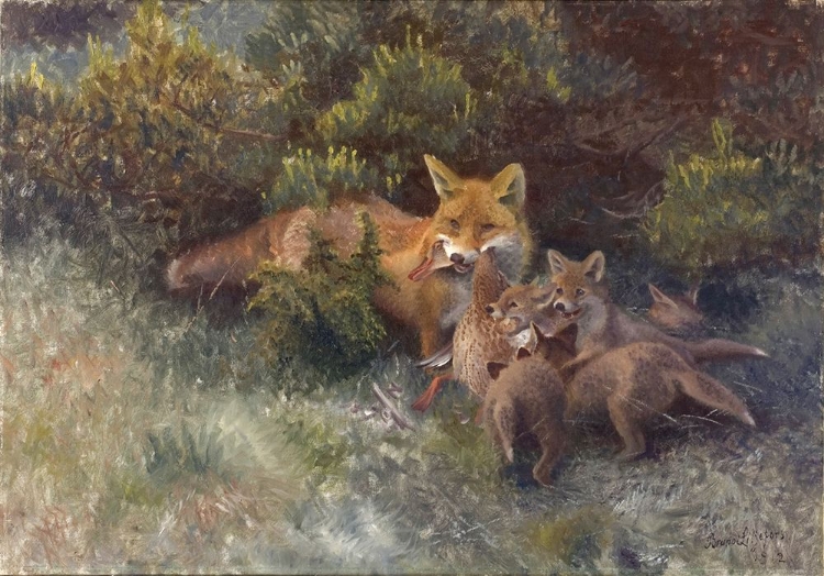 Picture of FOX WITH CUBS 1912