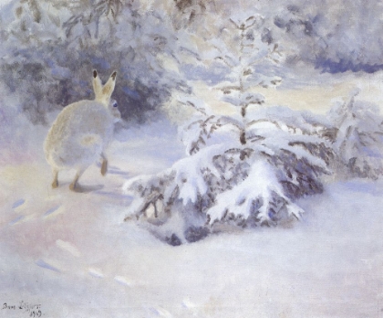 Picture of HARE IN SNOW 1919