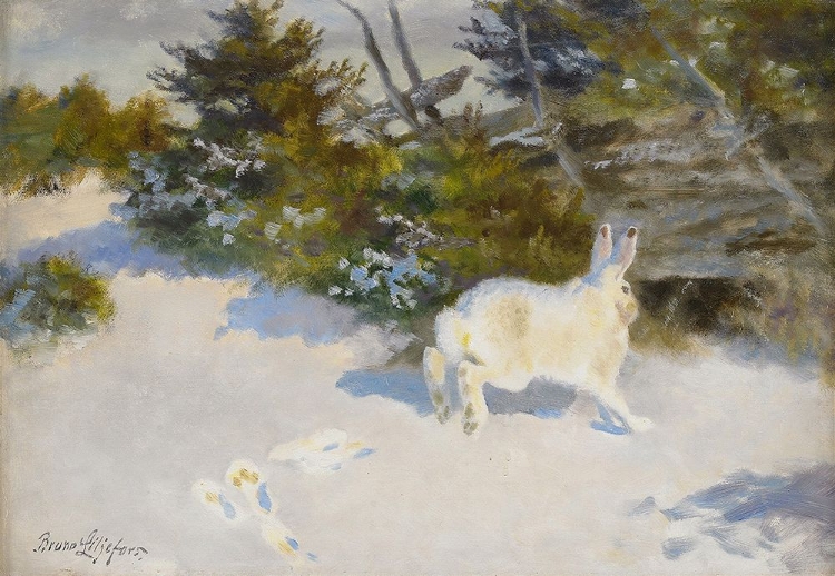 Picture of HARE IN WINTER LANDSCAPE 1939