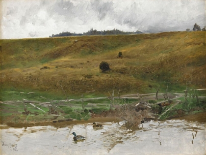 Picture of LAKE WITH DUCKS 1892