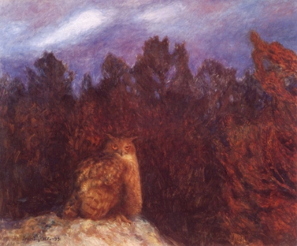 Picture of OWL DEEP IN THE FOREST 1895