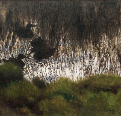 Picture of WILD DUCKS IN REEDS 1901