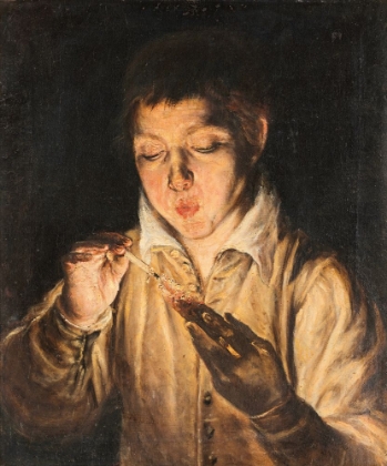 Picture of BOY BLOWING AN EMBER CA 1570