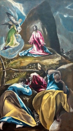 Picture of JESUS IN THE GARDEN OF OLIVES 1607