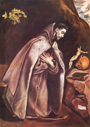 Picture of SAINT FRANCIS IN PRAYER CA 1595