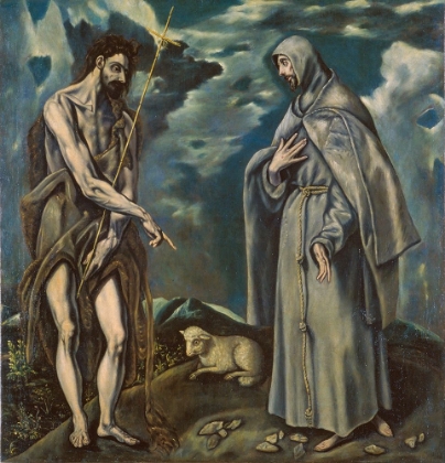 Picture of SAINT JOHN THE BAPTIST AND SAINT FRANCIS OF ASSISI CA 1600