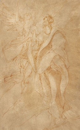 Picture of SAINT JOHN THE EVANGELIST AND AN ANGEL CA 1600