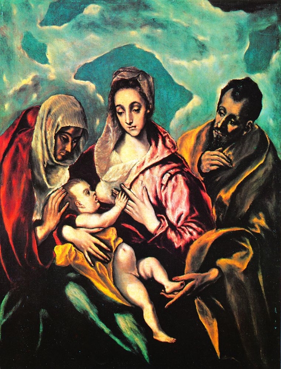 Picture of THE HOLY FAMILY AND ST ANNE CA 1580