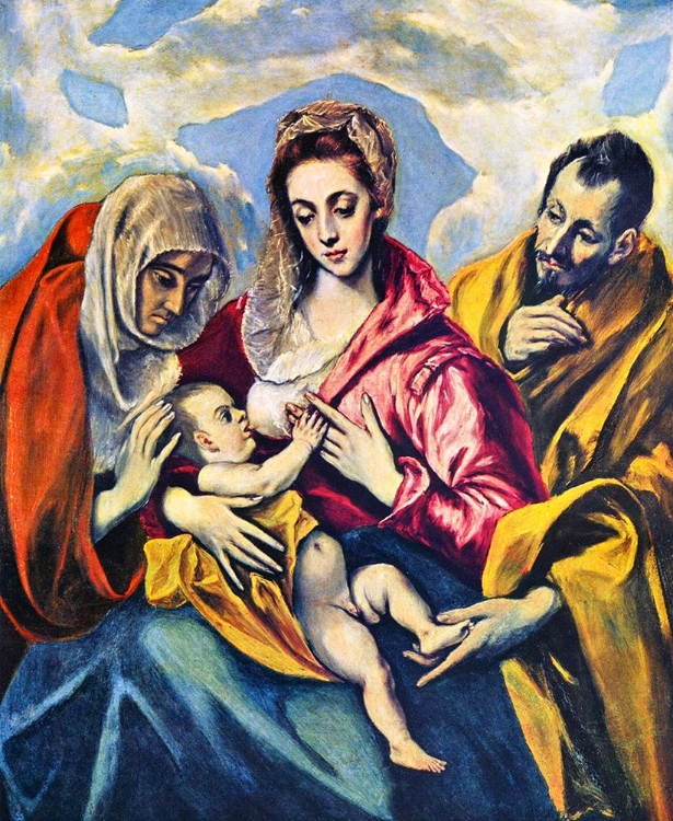 Picture of THE HOLY FAMILY AND ST ANNE CA 1590