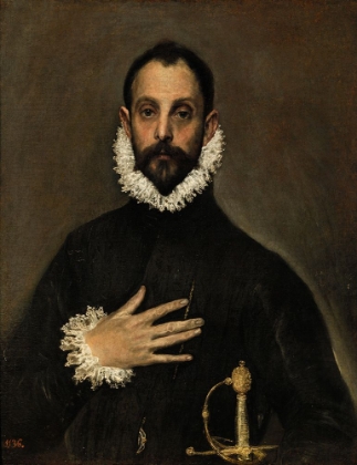 Picture of THE NOBLEMAN WITH HIS HAND ON HIS CHEST 1580